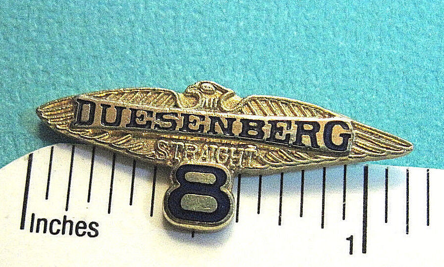 DUESENBERG  straight 8 - hat pin , hatpin , lapel pin , tie tac GIFT BOXED