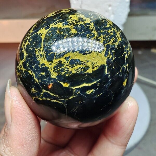 195g WOW Natural Rare Pietrsite Quartz Sphere Crystal Ball Reiki Healing Decor 