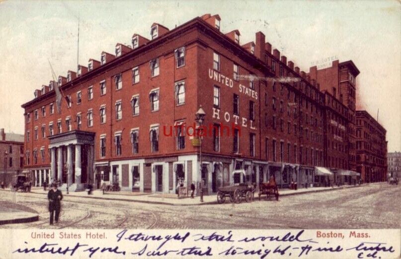 PRE-1907 UNITED STATES HOTEL BOSTON, MA 1906