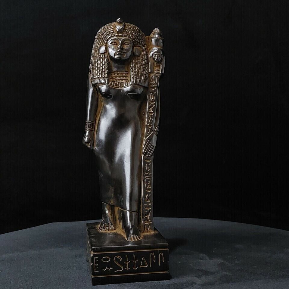 RARE ANCIENT EGYPTIAN ANTIQUES Black Statue Of Queen Tiye Amarna Period 1338 BC