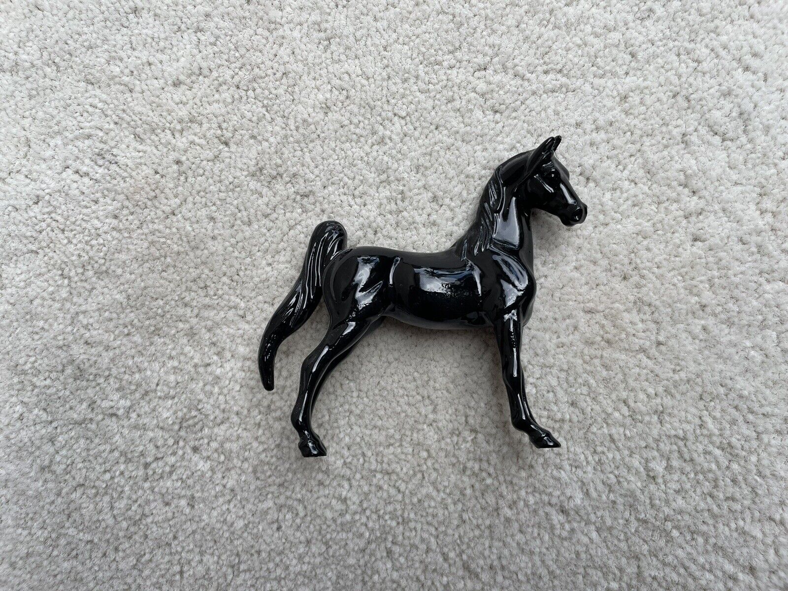 SUPER Custom Breyer Horse Stablemate Glossy Black OF-Style Dan Van Saddlebred G2
