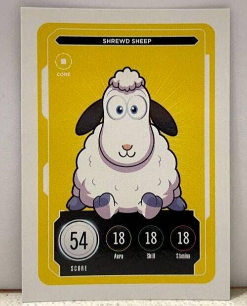 SHREWD SHEEP CoreVeeFriends Series 2 Compete and Collect Trading Card