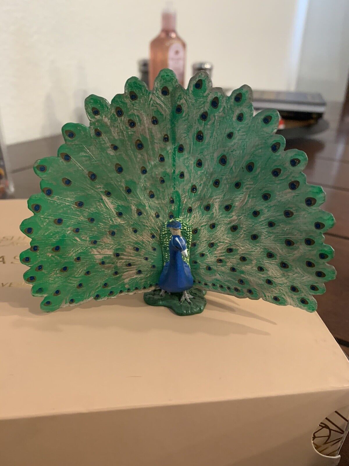 Schleich Peacock Bird Figure Figurine Animal Toy Diorama 5\