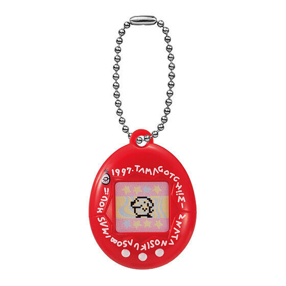 Tamagotchi Miniature Charm Collection 2 Red Pochitchi Pochitch Keychain Capsule