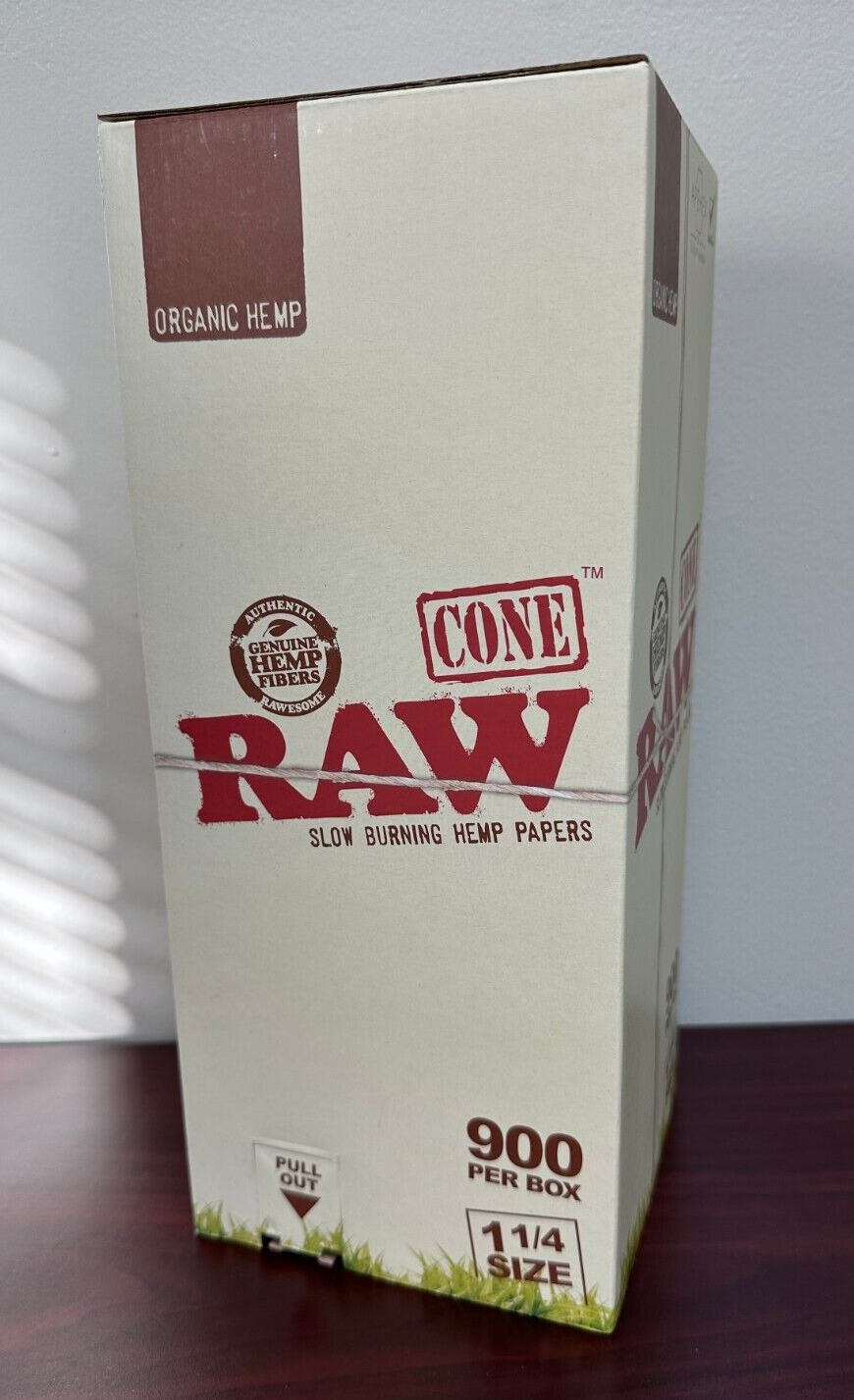 RAW Organic 1 1/4 900ct Bulk Cones Cigarette Papers Factory Box New