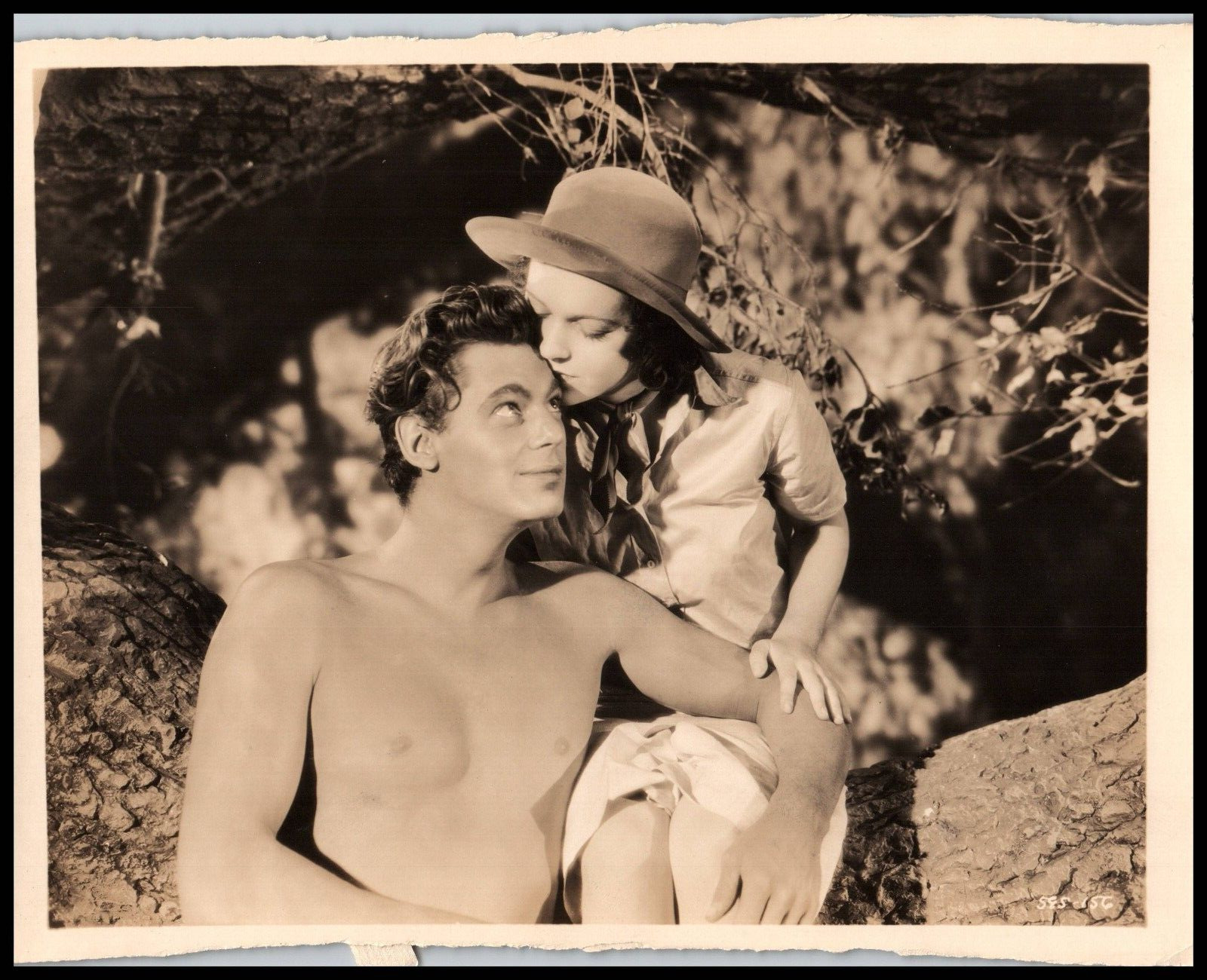 Maureen O'Sullivan + Johnny Weissmuller Tarzan the Ape Man 1932 ORIG Photo 716