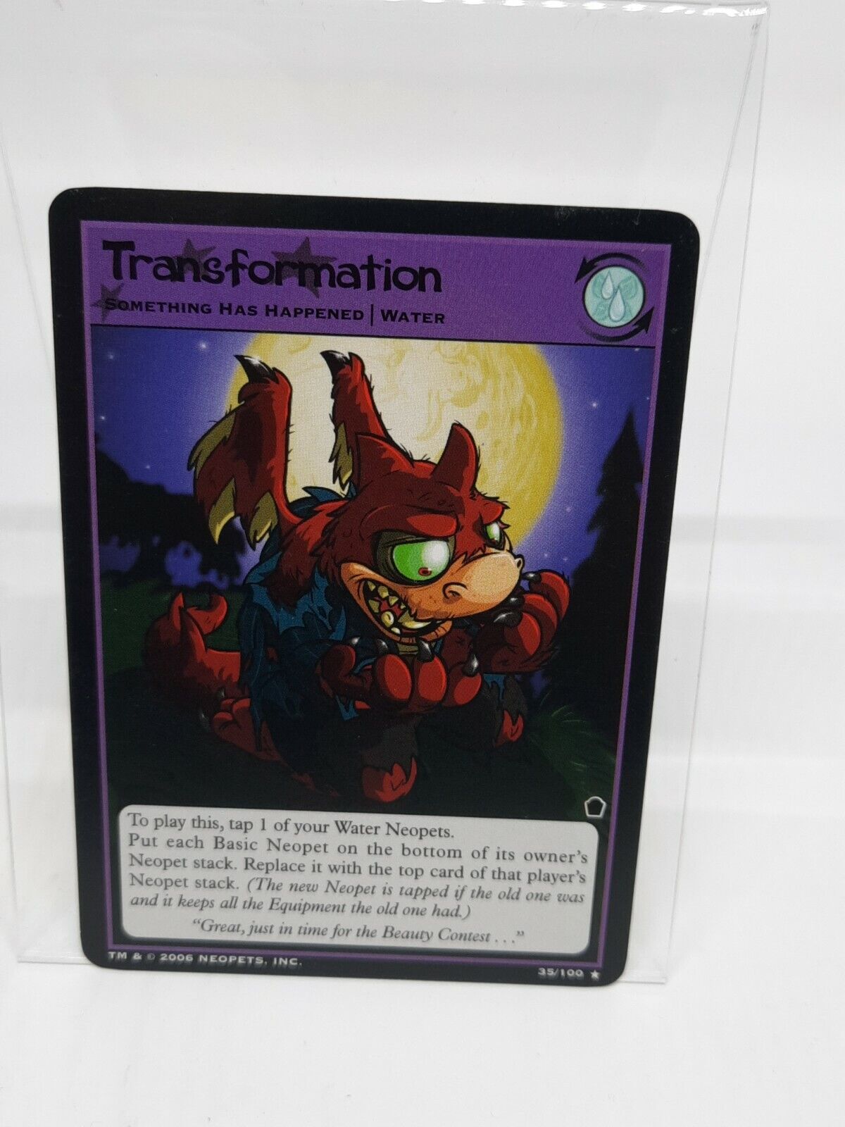 Transformation 35/100 Neopets Haunted Woods Rare 2006 LP
