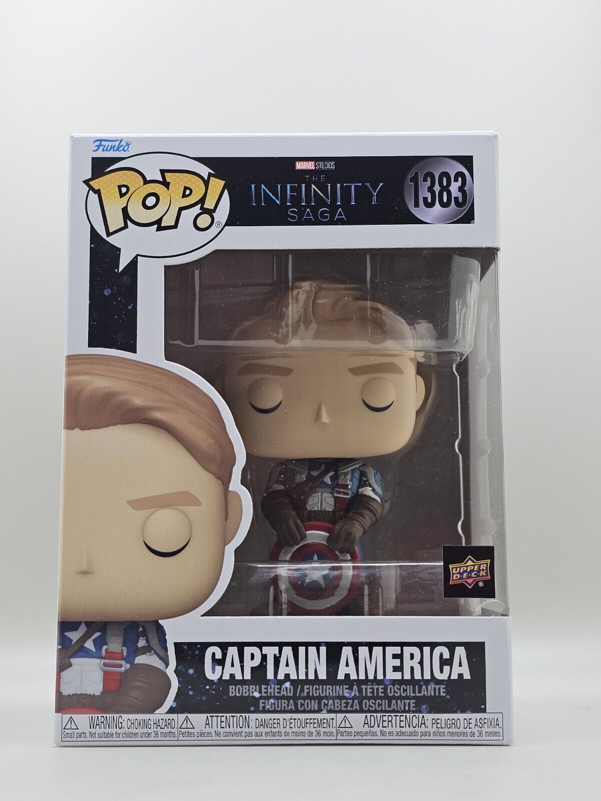 Funko Pop #1383 Avengers Infinity Saga Captain America Upper Deck Exclusive