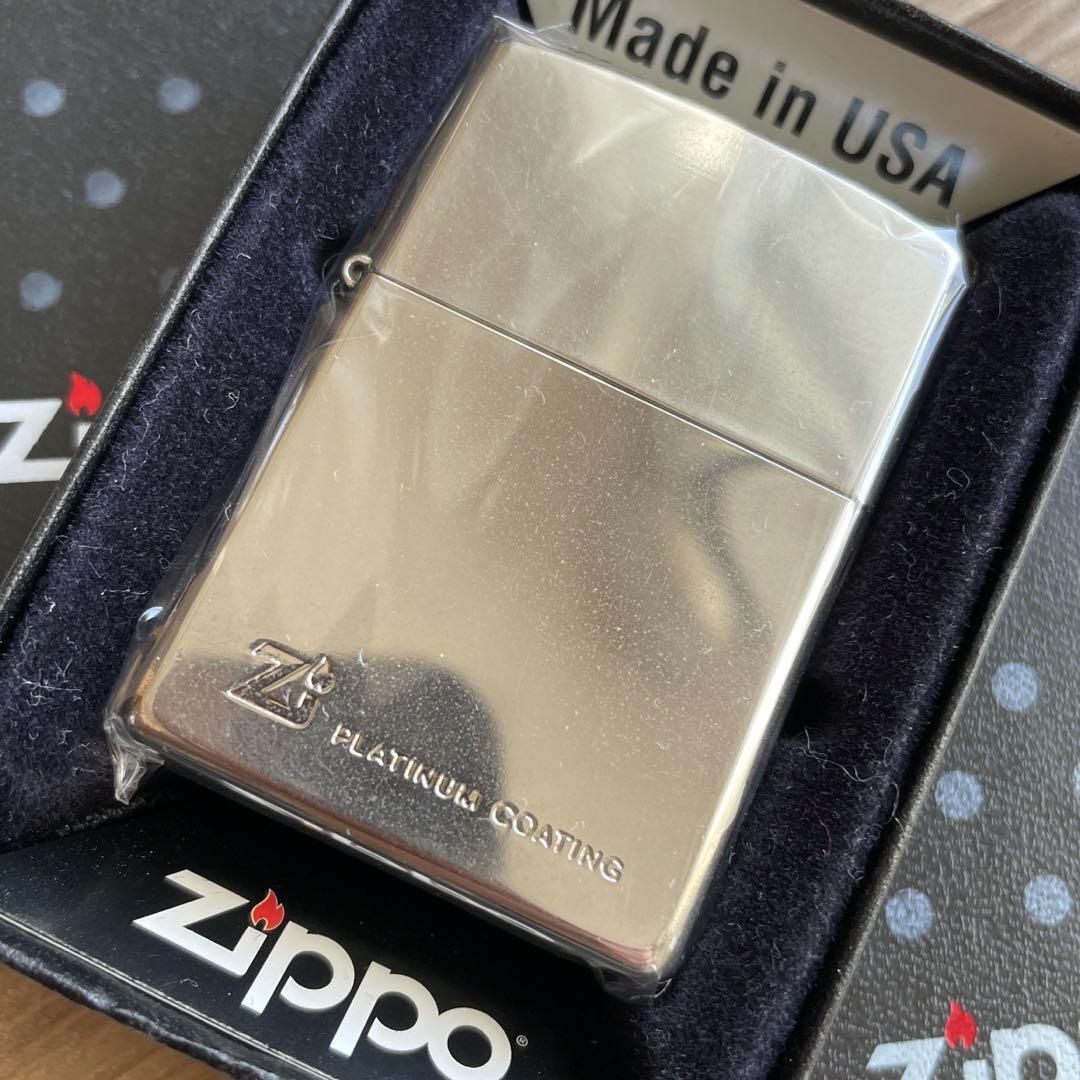 ZIPPO Lighter 1999 vintage platinum coating Silver ZIPPO Lighter 1999 vintage