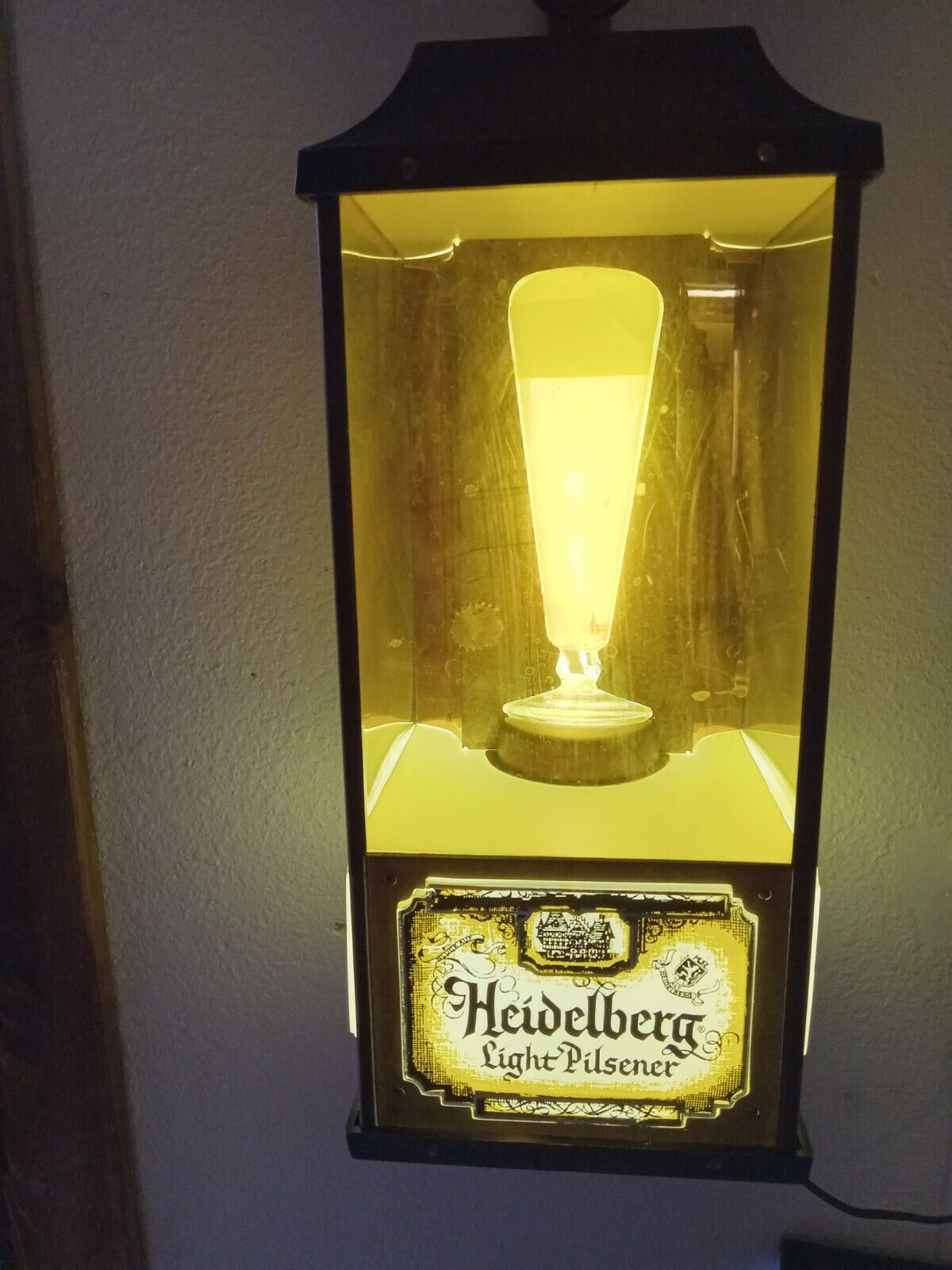 HEIDELBERG LIGHT PILSENER LANTERN advertising hanging lamp