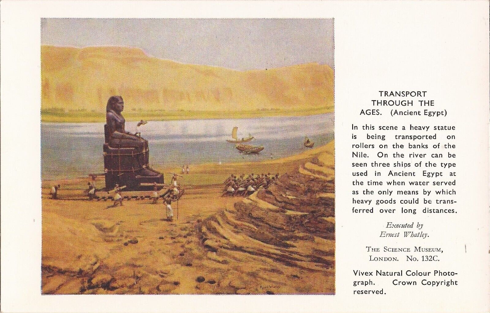 ART: E. Whatley: Transport Through the Ages (Ancient Egypt) - London, ENGLAND