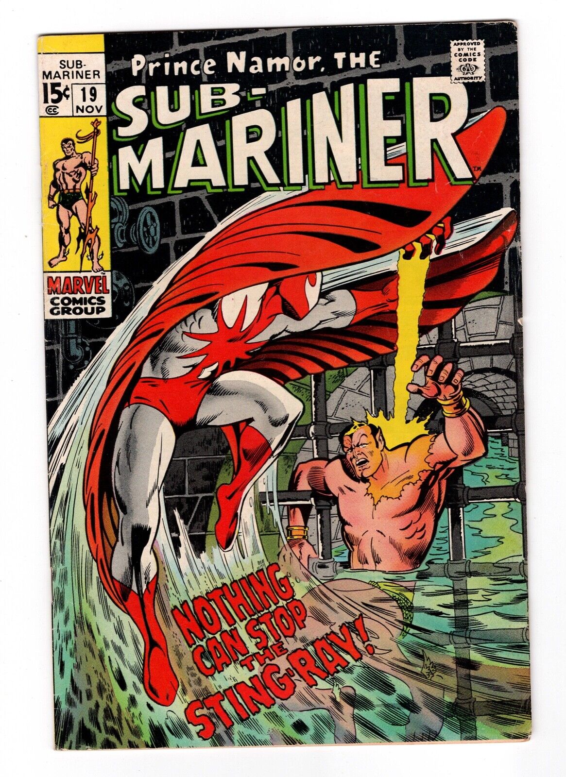 Sub-Mariner #19, FN+ 6.5, 1st Appearance of Sting-Ray