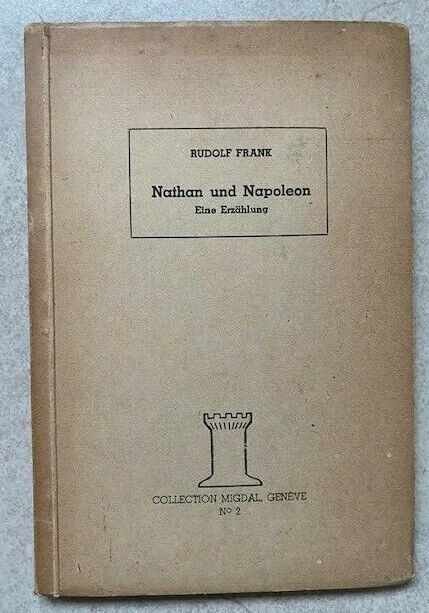 German book nathan und napoleon eine Erzählung rudolf frank 1945, dedication 