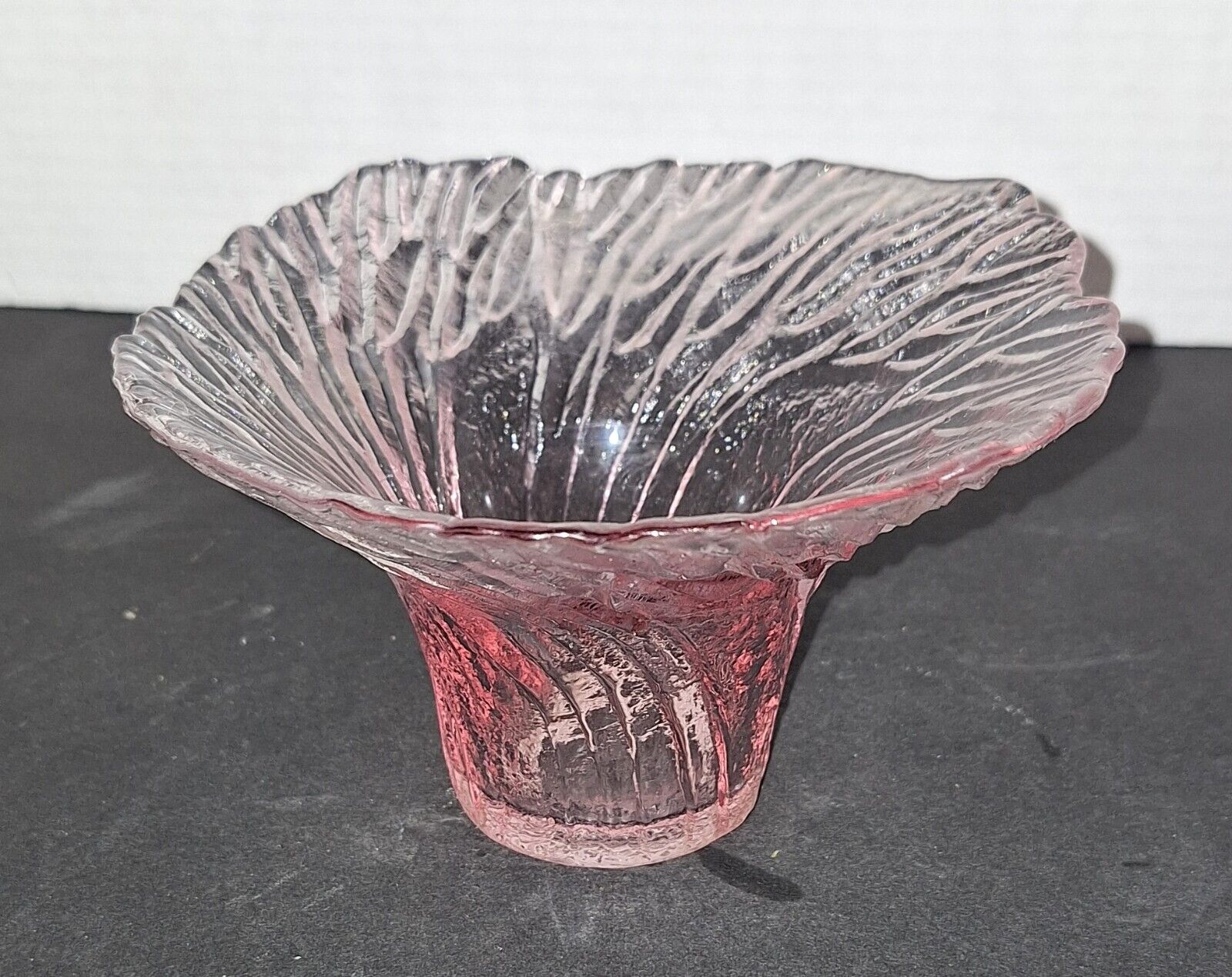 Vintage Pink Swirl Light Vase