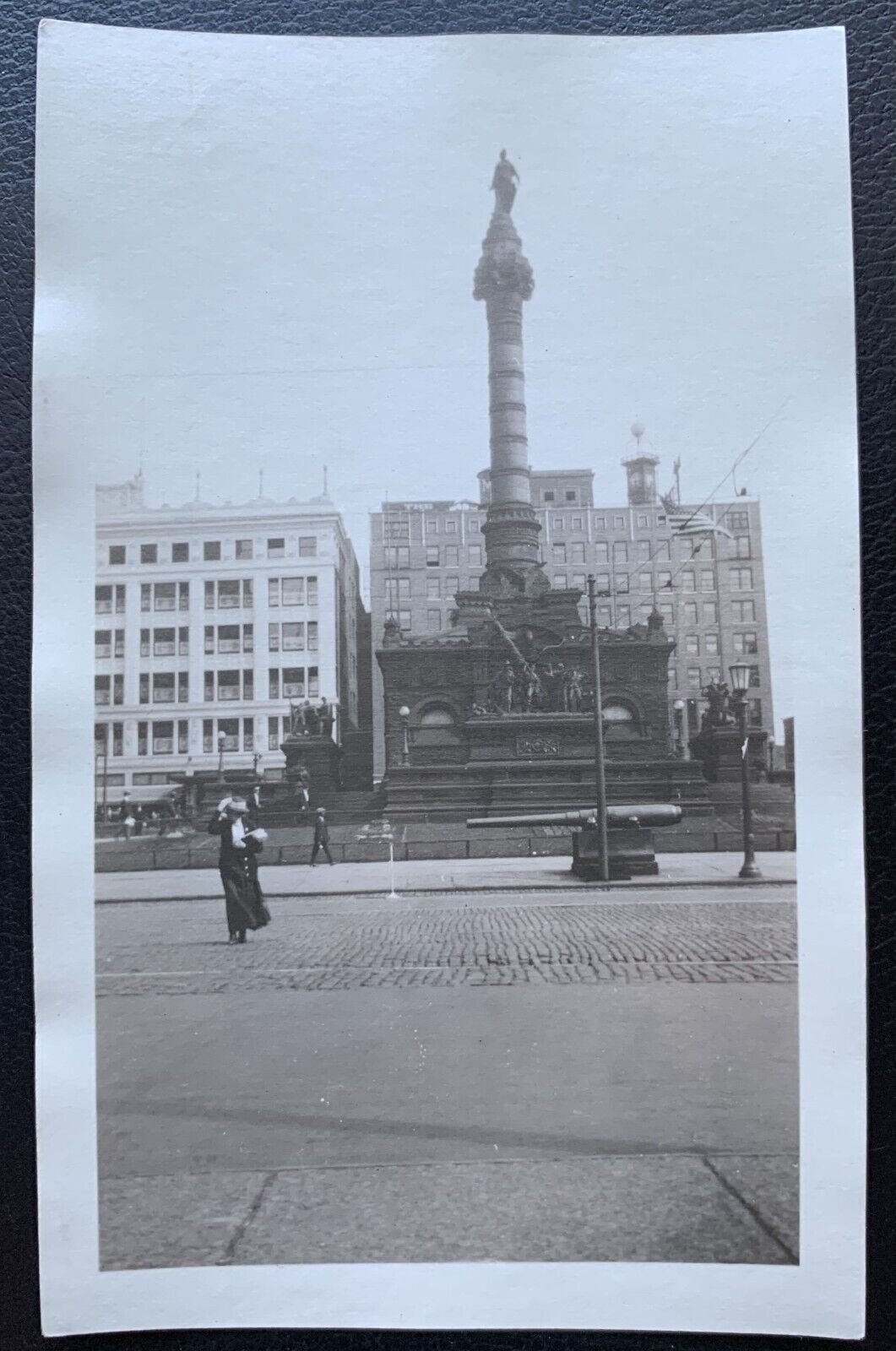 1922 REAL B/W PHOTO SOLDIERS AND SAILORS MONUMENT CUYAHOGA COUNTY CLEVELAND OHIO