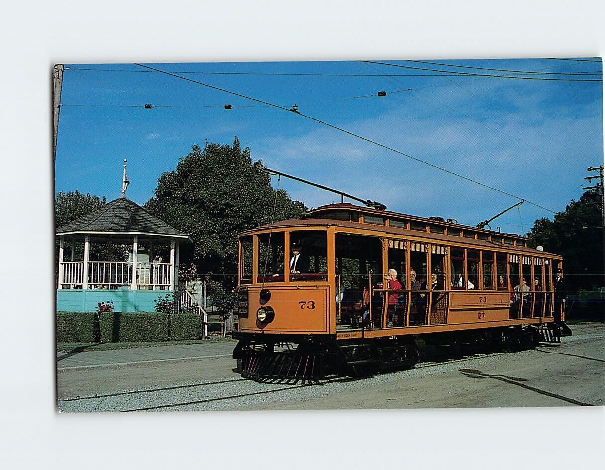 Postcard Trolley Car Number 73, San Jose Historical Museum, California USA