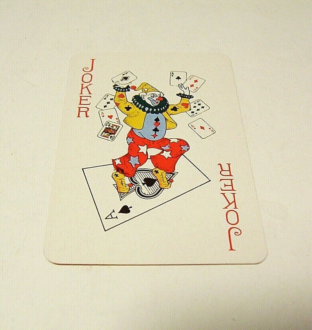 Single Swap Playing Card Joker Clown Desert Scene MCM