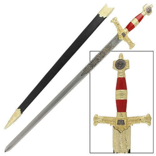 Royal Majesty The Majestic Red and Gold Edition of King Solomon's Legacy Scabbar