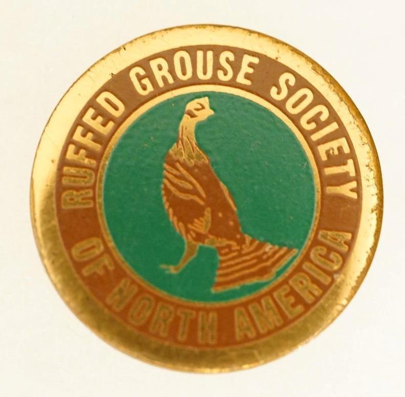 Vintage Ruffed Grouse Society of North America Membership Lapel Pin Tie Tack