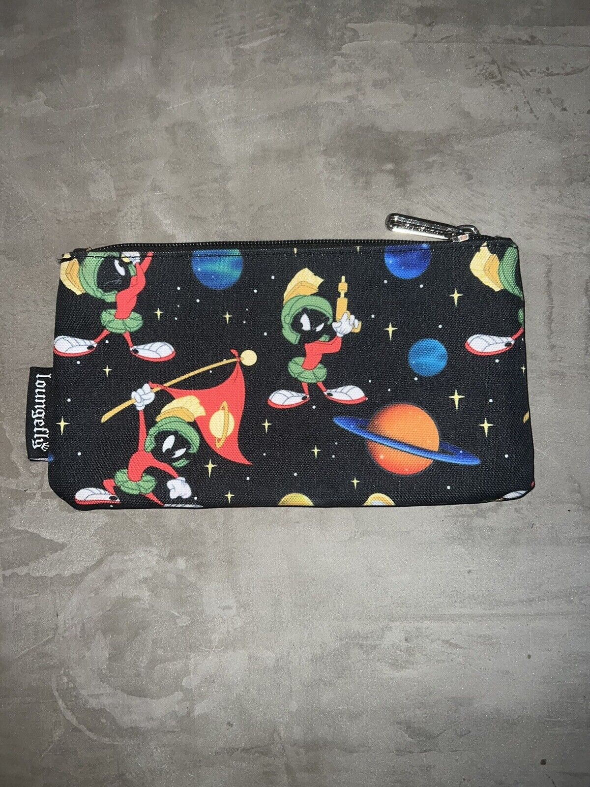 Loungefly Warner Bros Looney Tunes Marvin Martian Pencil Case Nylon Pouch Bag
