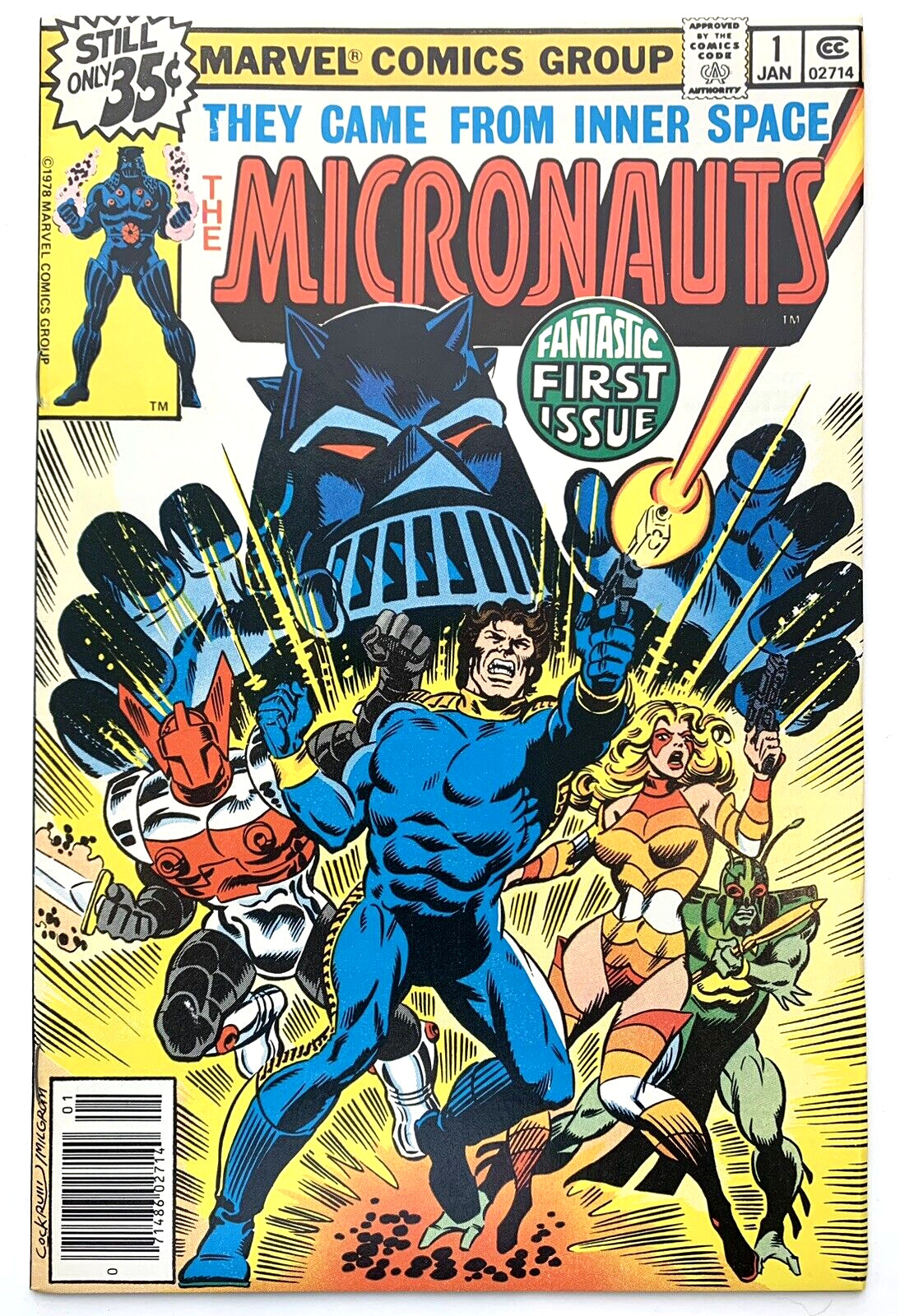 Micronauts #1 1979 1st App Baron Karza Marvel Comics Complete Very High Grade NM
