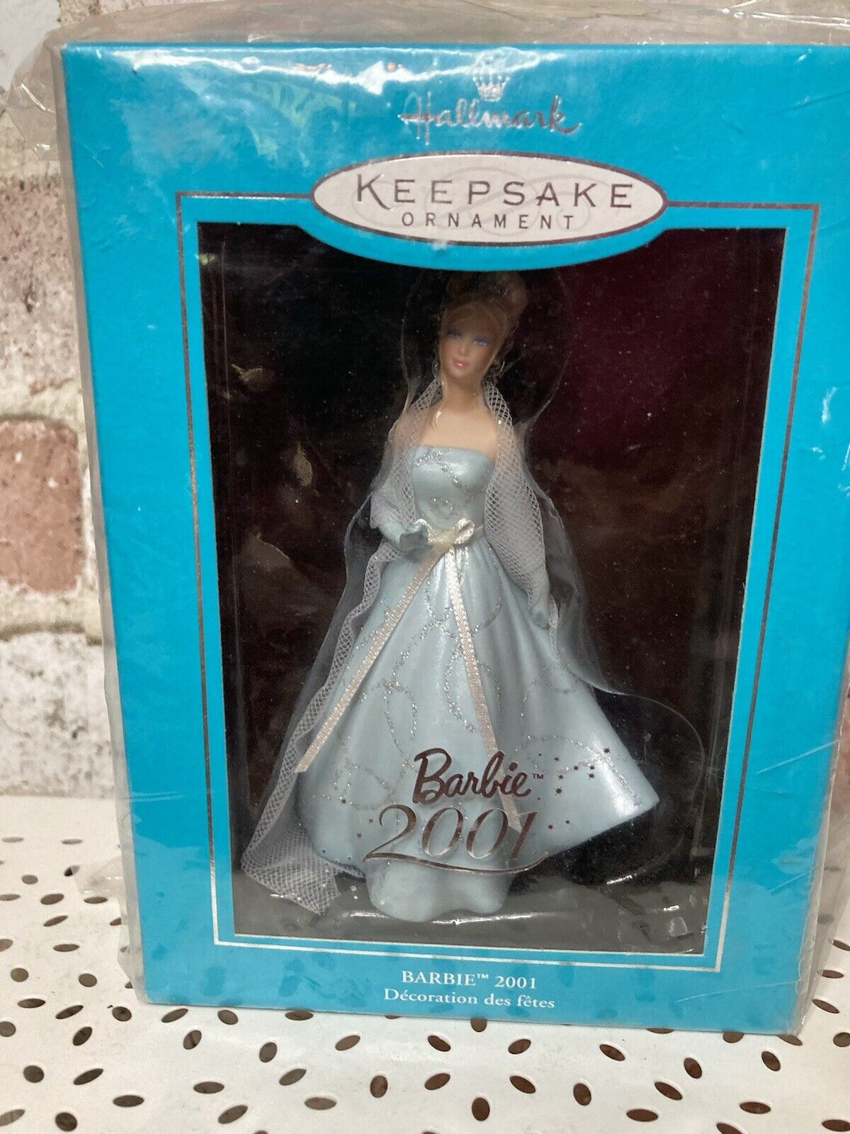 Barbie 2001 Porcelain Hallmark Keepsake Ornament