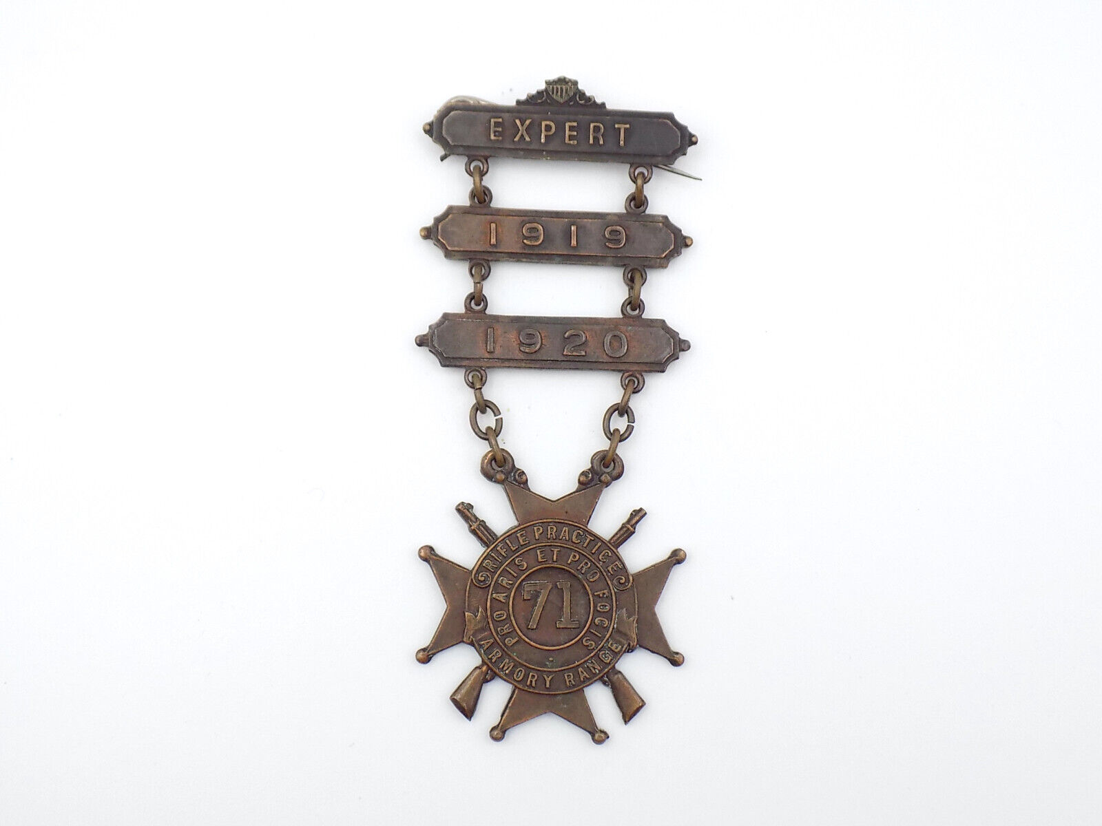 Original 1919-1920 National Guard Expert Marksman Badge
