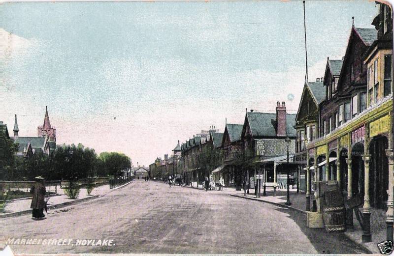 Postcard Hoylake Market St Wirral England UK Merseyside 1905-14