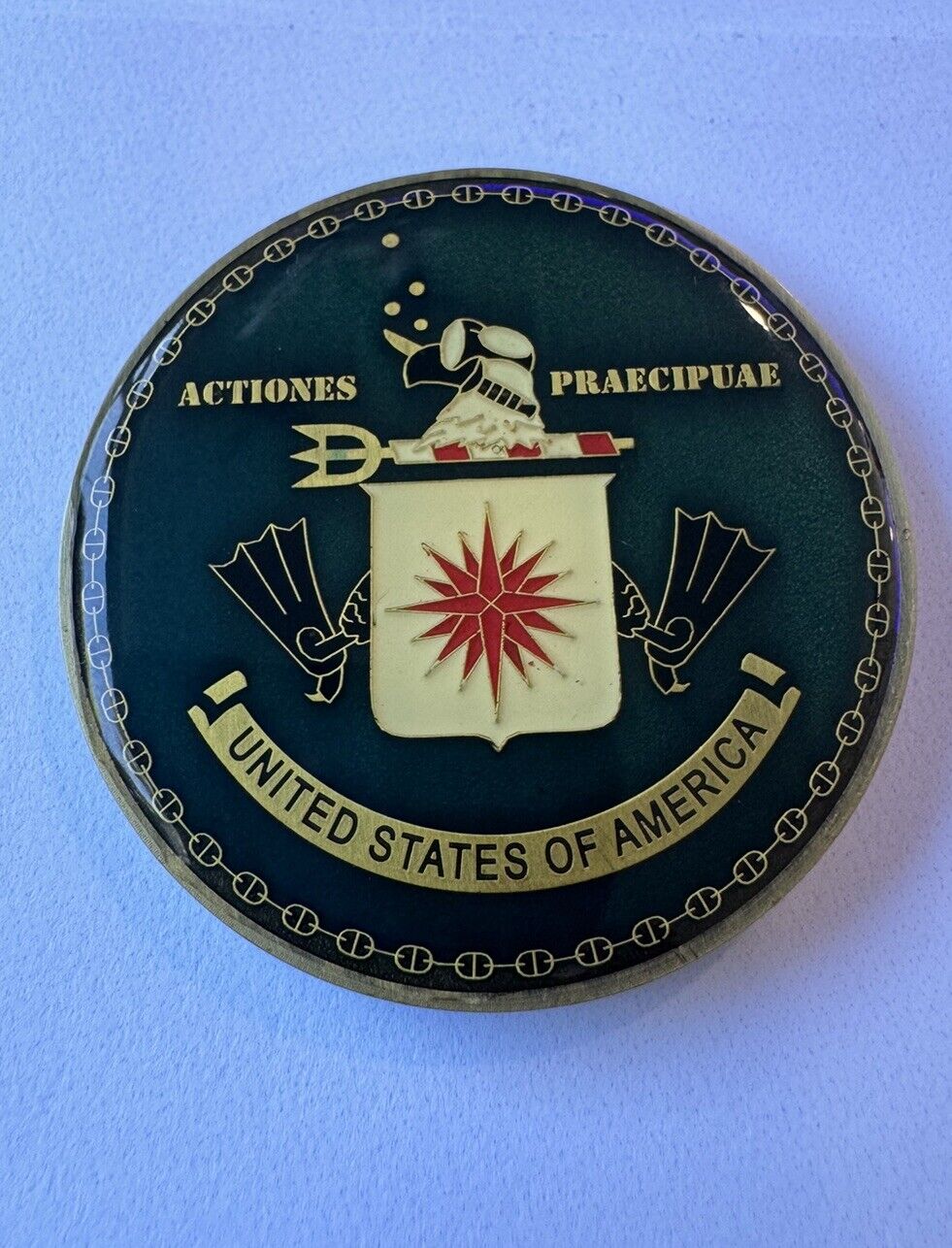 CIA SAD SOG SPECIAL OPERATIONS GROUP MARITIME DIVISION CHALLENGE COIN