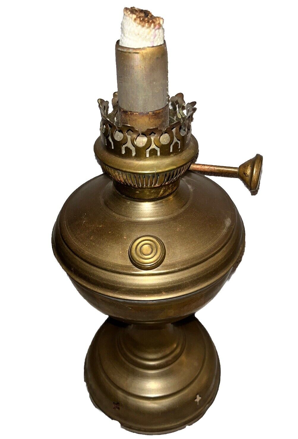 Vintage Otto Muller 18 80 Russian Kerosene Oil Lamp Antique Imperial