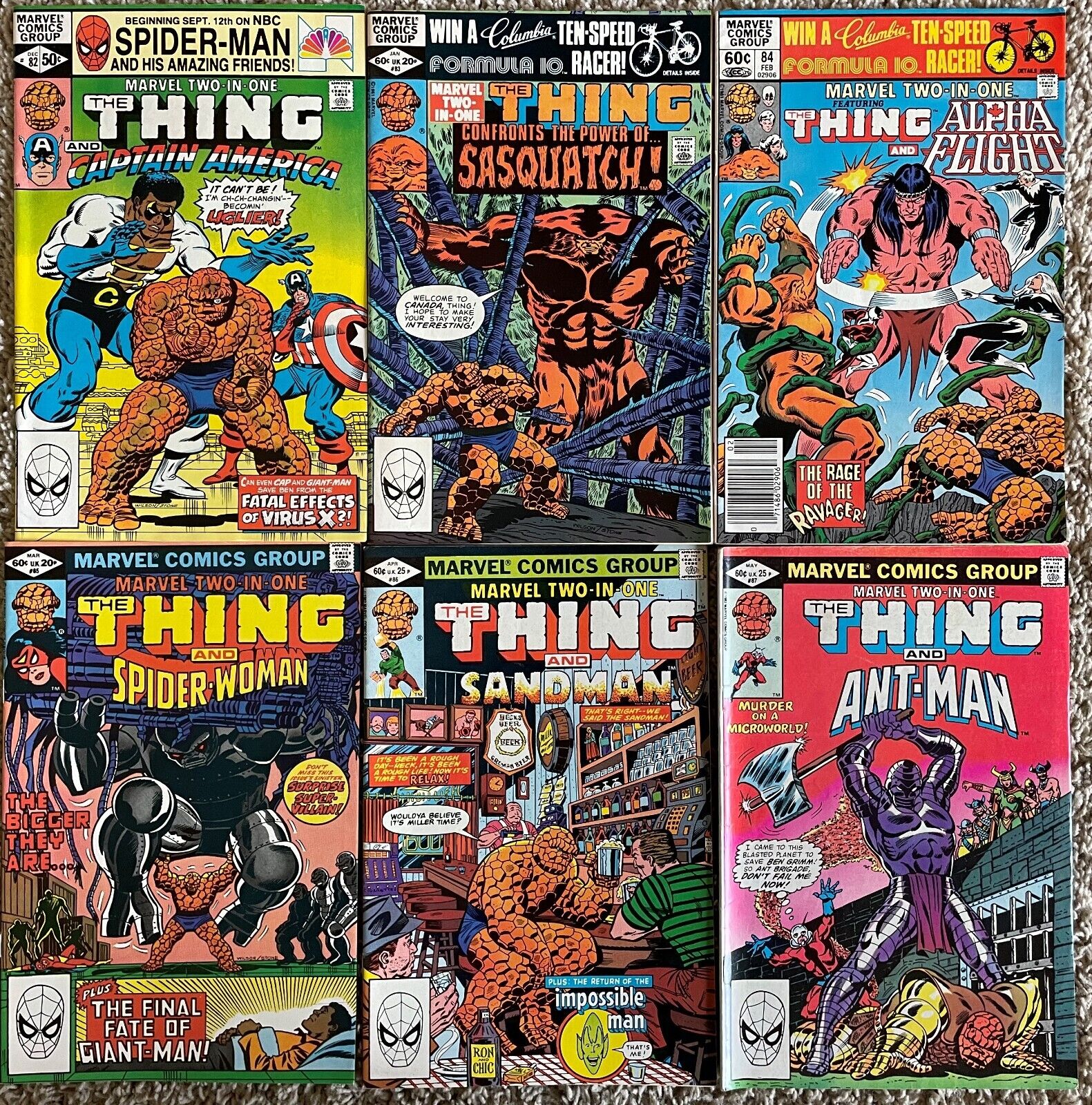Marvel Two-In-One Lot #7 Marvel comics series from the 1970s
