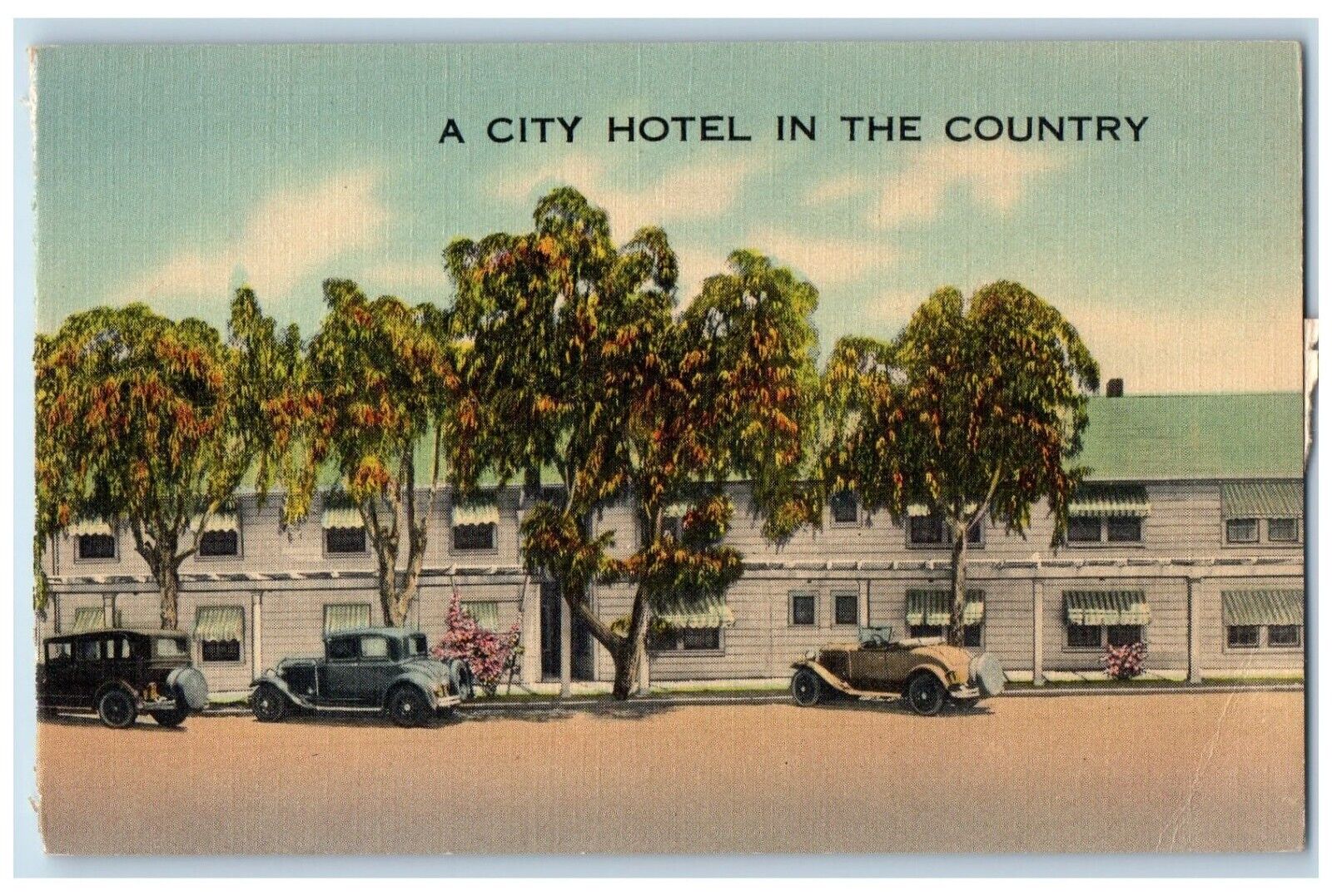 c1940 City Hotel In The Country Vosburg Accommodation Rates California Postcard