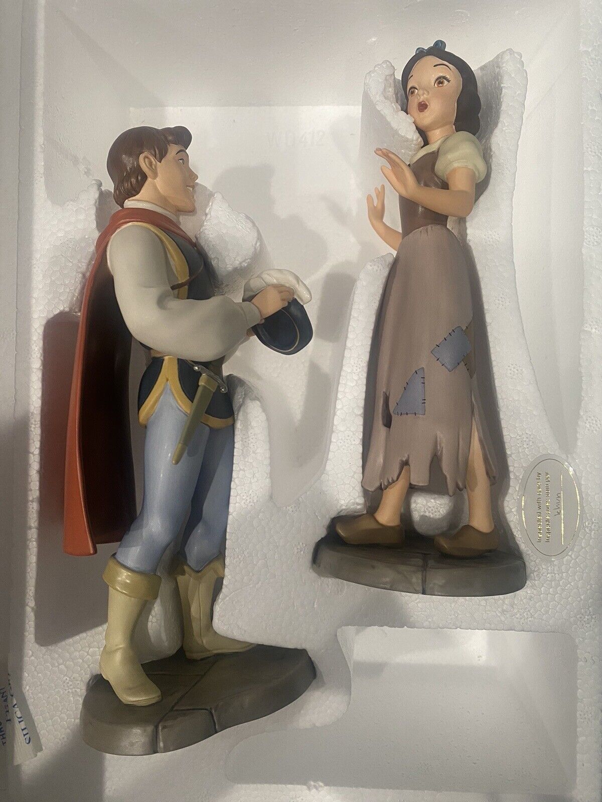 WDCC Disney I\'m Wishing for the One I Love Snow White Prince Figurine COA