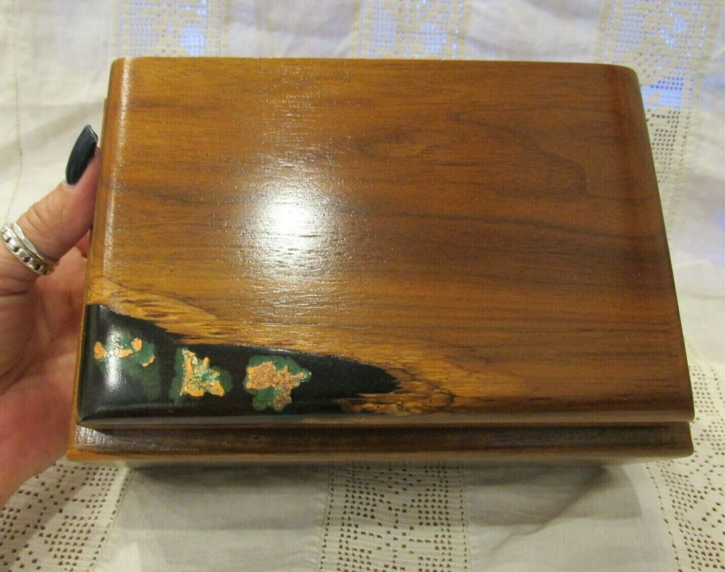 RARE Custom Artisan Steve Rapp Signed Numbered Wood Box Native Bisbee Copper