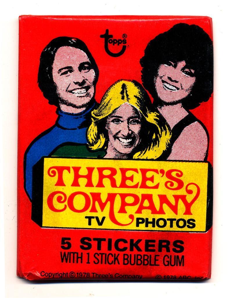 1978 Three\'s Company (TV) Trading Sticker Pack