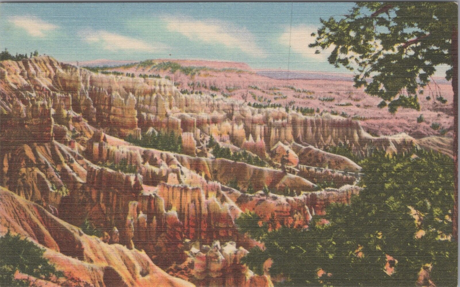 Union Pacific Railroad Bryce Canyon National Park Utah UT c1930s Postcard 6677c4