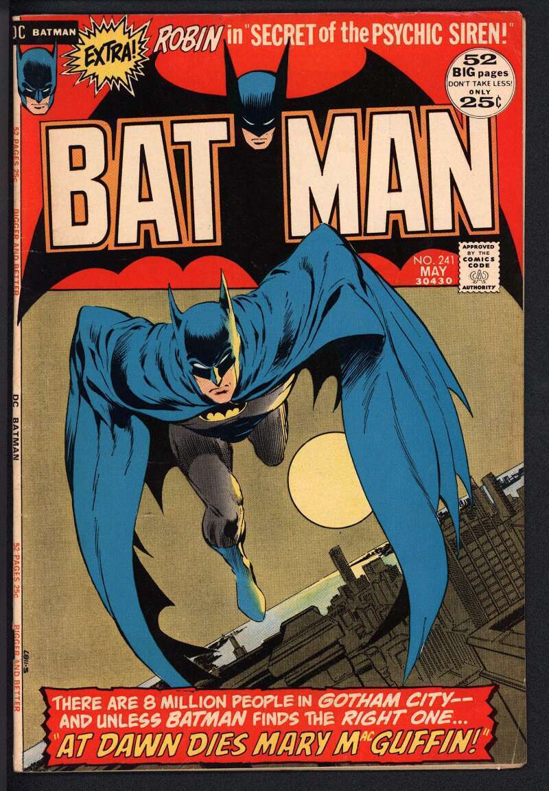 BATMAN #241 4.5 // NEAL ADAMS COVER DC COMICS 1972