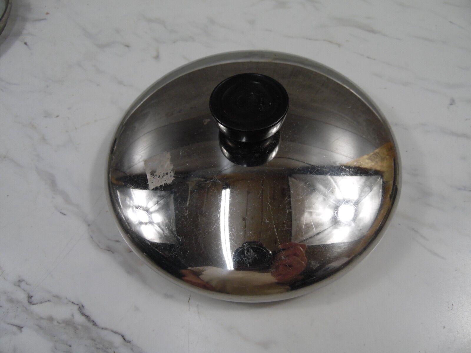 🎆vintage Stainless Steel Replacement Lid 7” Inside Dia.🎆
