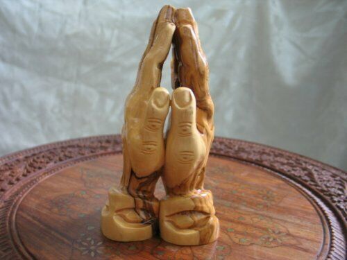 Olive Wood Praying Hands Carving Made in Bethlehem