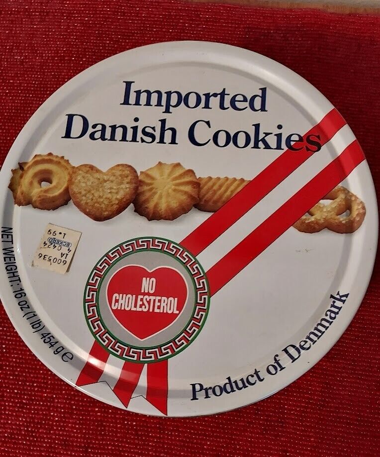 Vintage Imported Danish Cookie Tin Empty