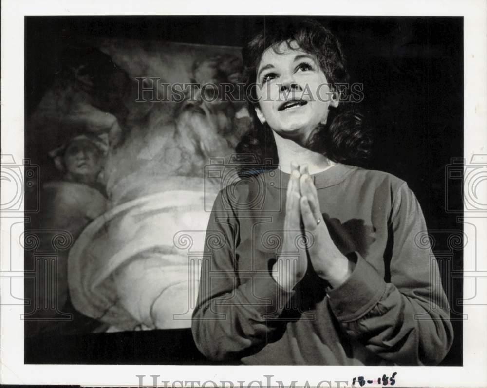 1968 Press Photo Actress Zoe Caldwell in \