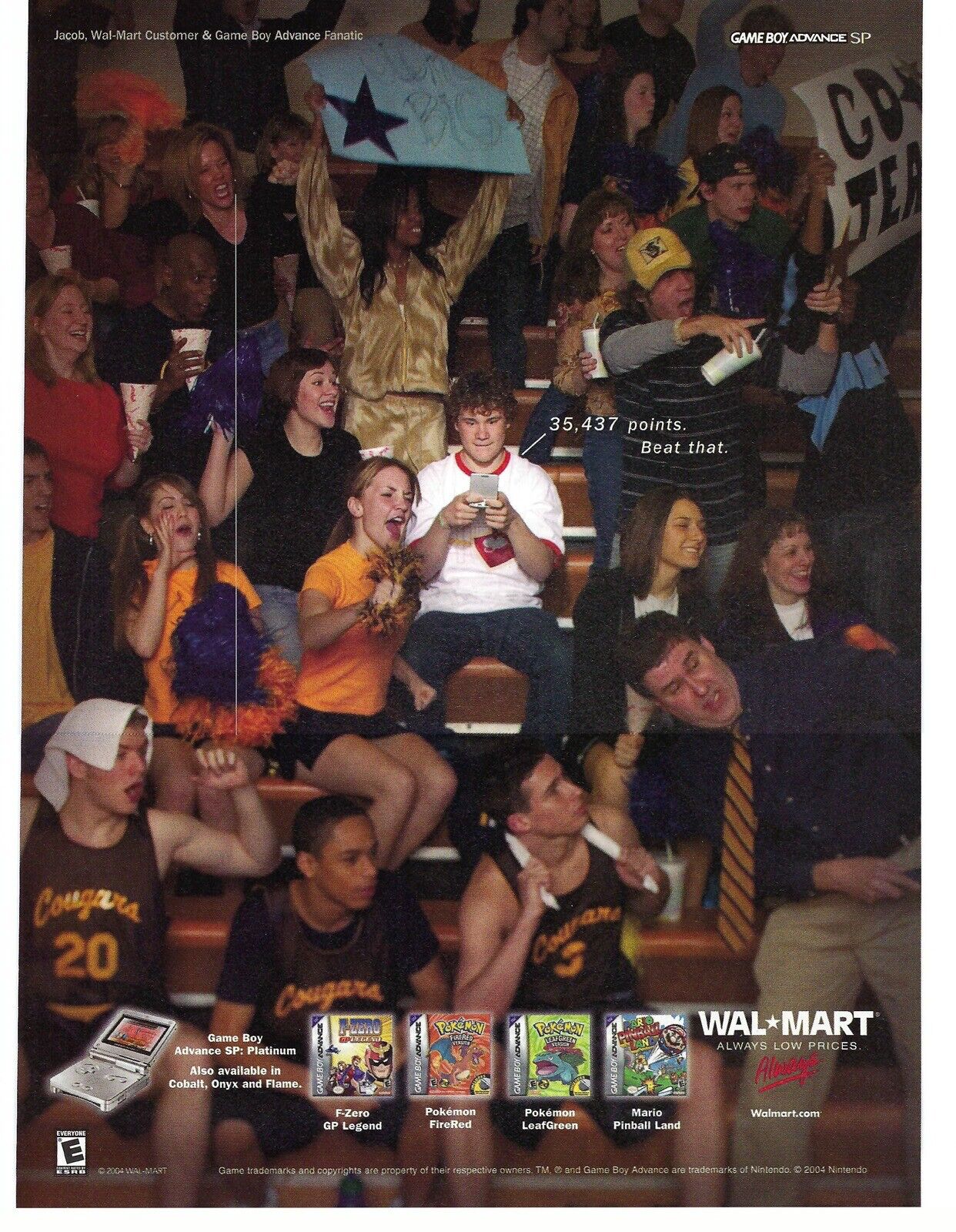 2004 Nintendo GameBoy AdvanceSP Walmart F-Zero Vintage Magazine Print Ad/Poster