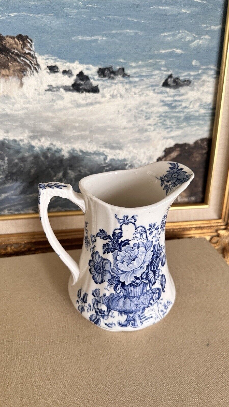 Alfred Meakin Pitcher  AS IS Blue and white  Charlotte Pattern