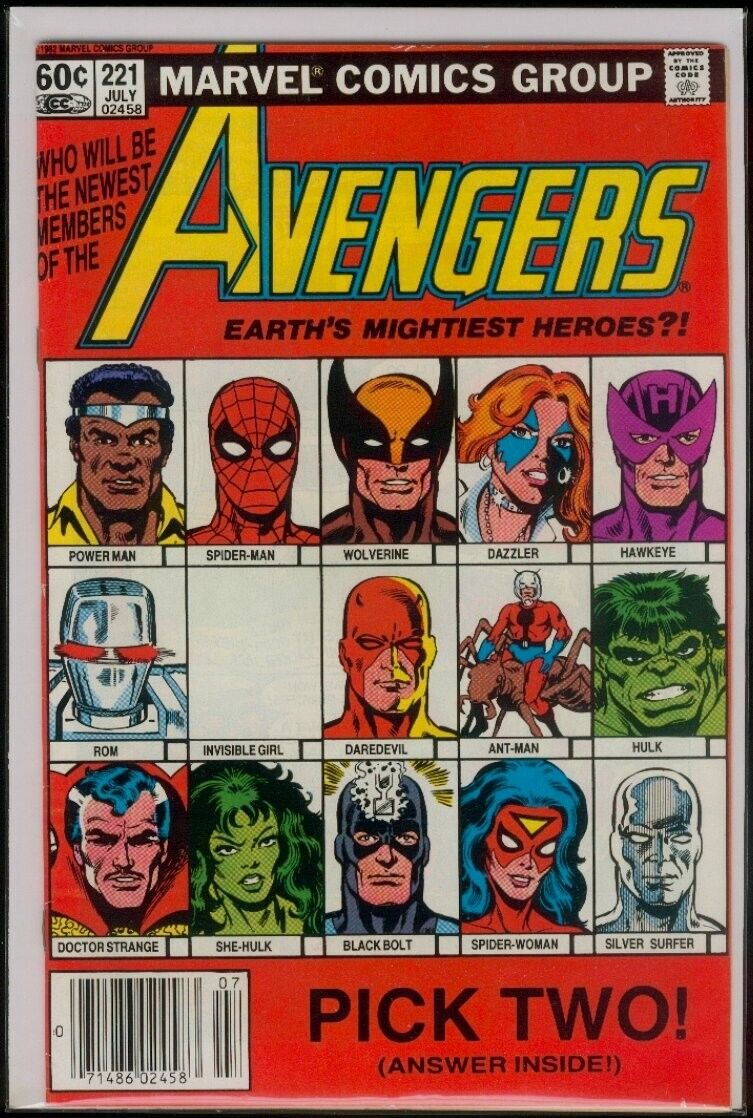 Marvel Comics The AVENGERS #221 FN/VFN 7.0