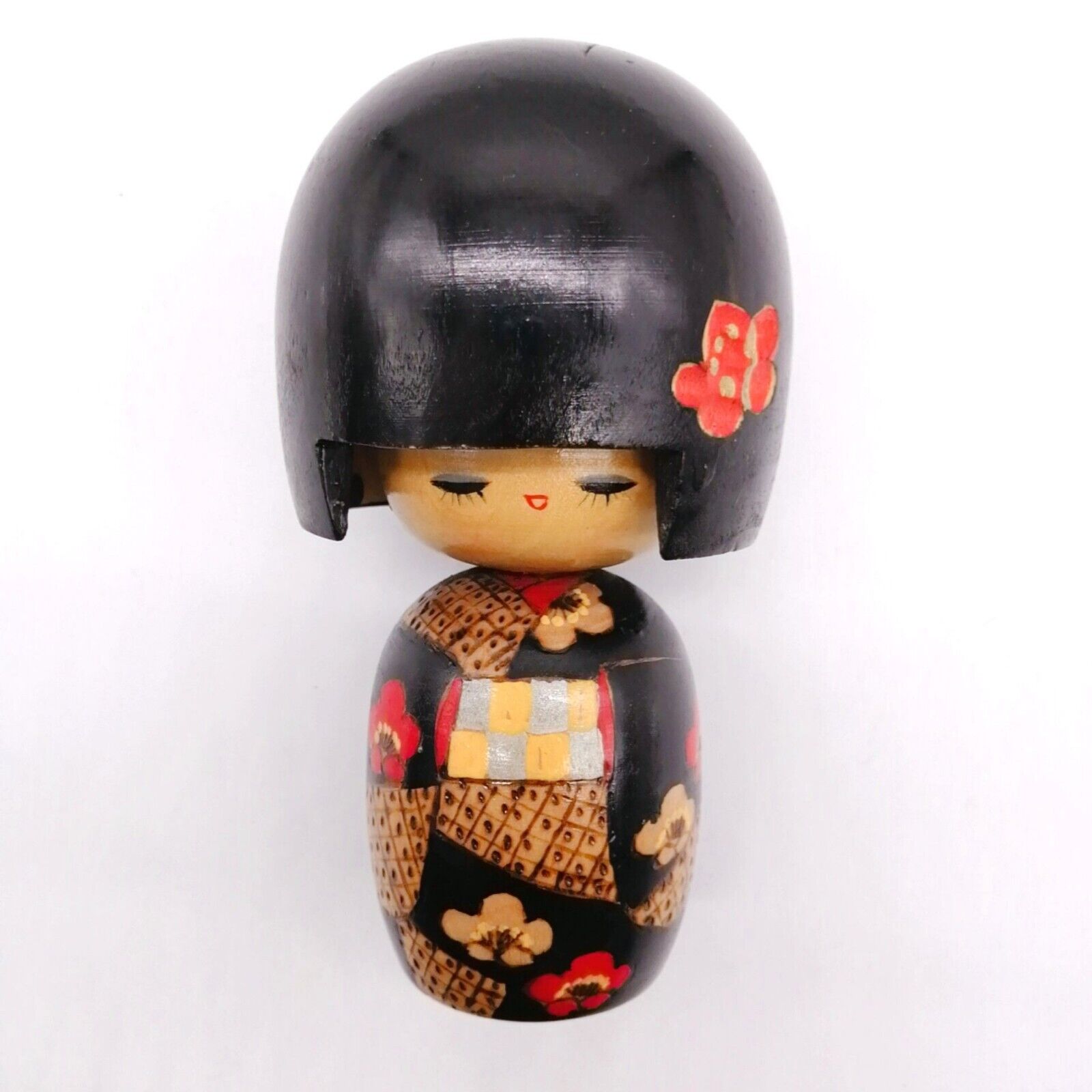 14cm Japanese Creative KOKESHI Doll Vintage SOSAKU by OTANI YOSHIO Signed KOB126