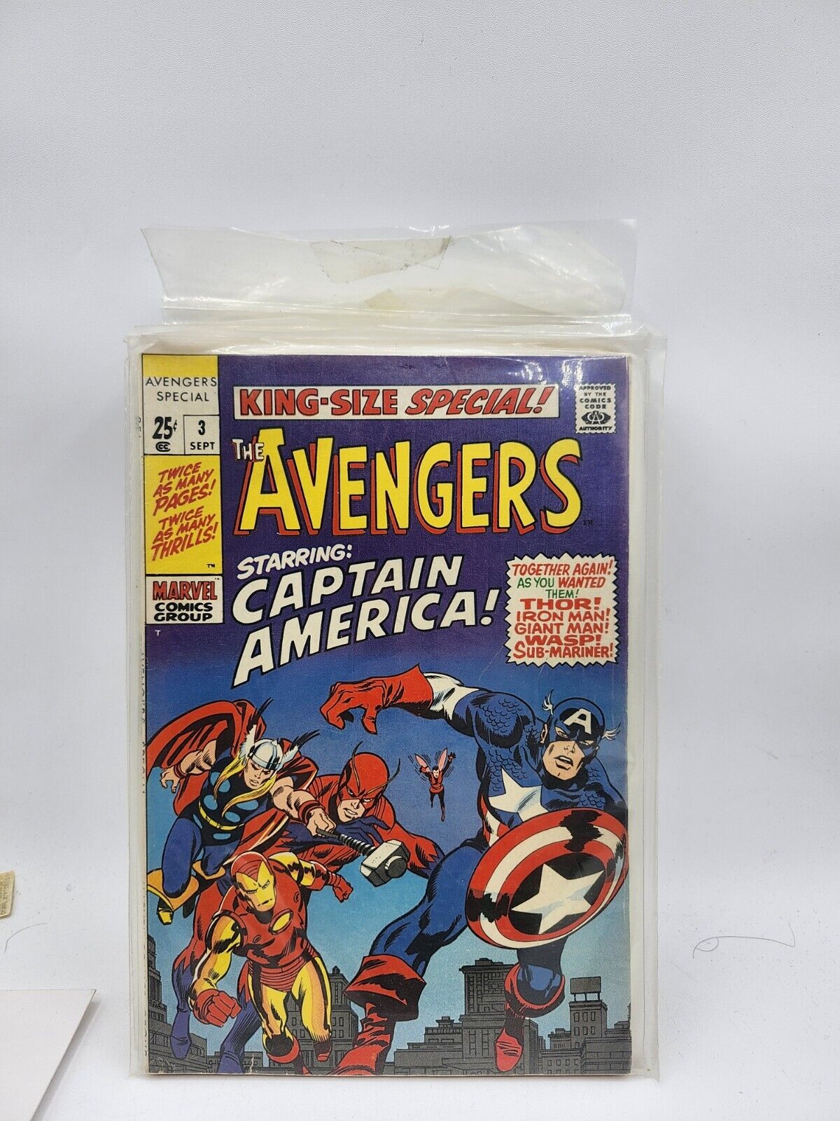 The Avengers Annual 3 1969 Kirby Red Skull Captain America High Grade 