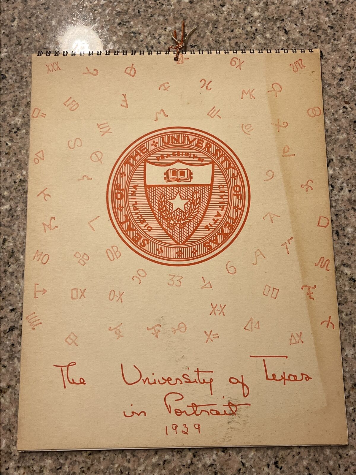 The University of Texas 1939 Calendar  H
