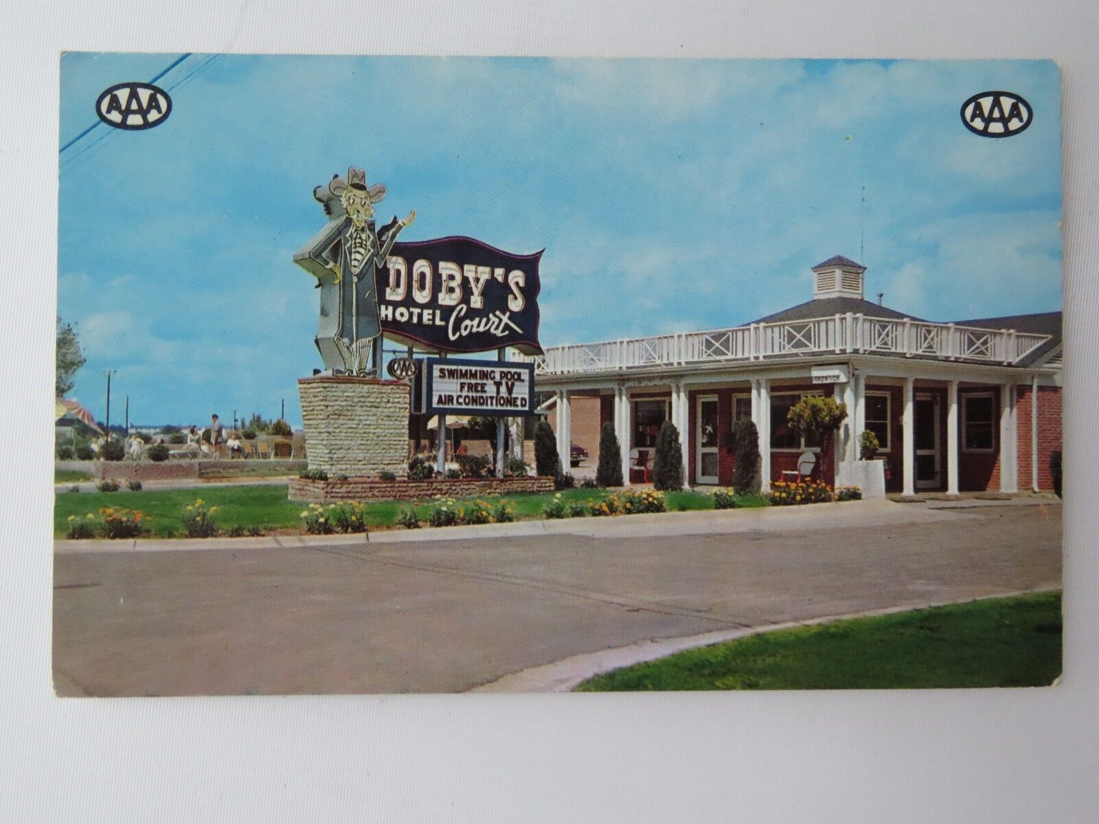 Vintage Postcard Doby\'s Hotel Court Montgomery AL  #9798