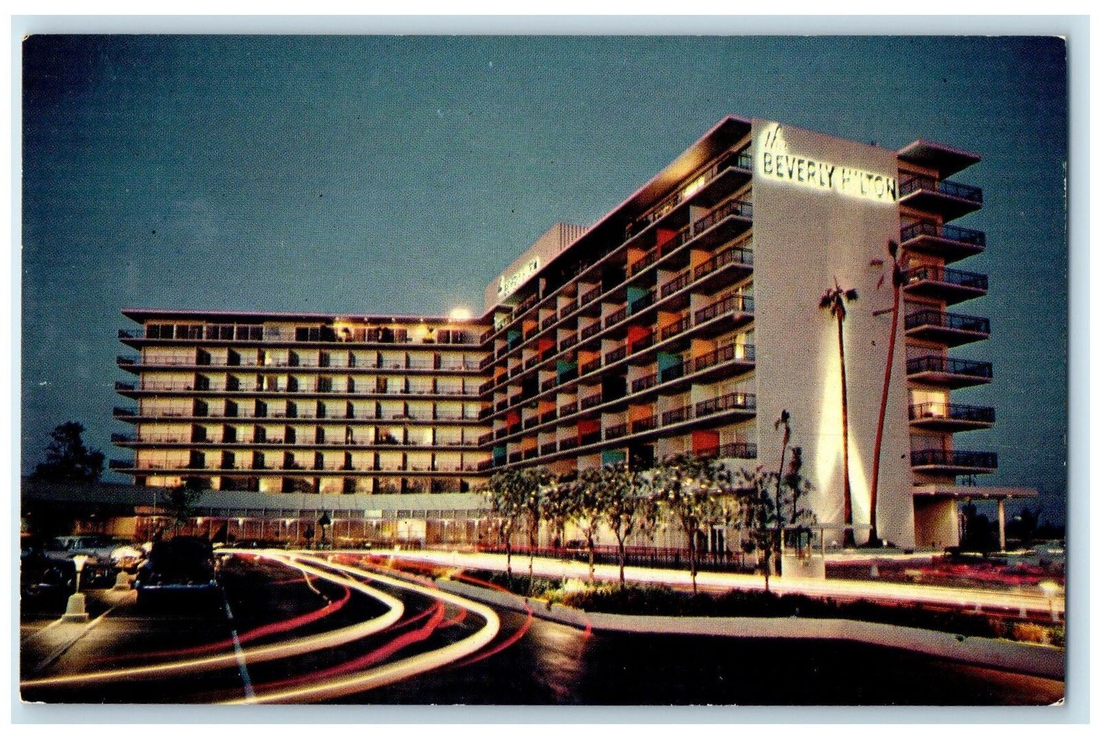 c1950\'s Beverly Hilton Hotel & Restaurant Beverly Hills California CA Postcard