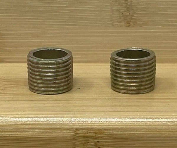 2x Metal Tobacco Pipe Threaded Connector - 5/8\